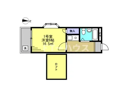 パセットワン幕張本郷(1K/2階)の間取り写真