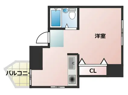 テットロージェ・ダイキA棟(ワンルーム/4階)の間取り写真