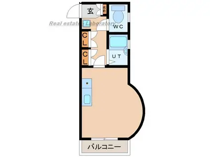 コスモドローム(ワンルーム/5階)の間取り写真
