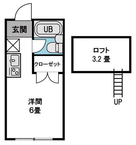 サンパレス羽黒(ワンルーム/1階)の間取り写真