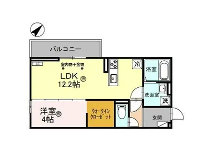 D-ROOMルシエル(1LDK/3階)の間取り写真