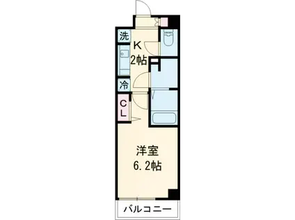 N-STAGE HACHIOJI II(1K/10階)の間取り写真