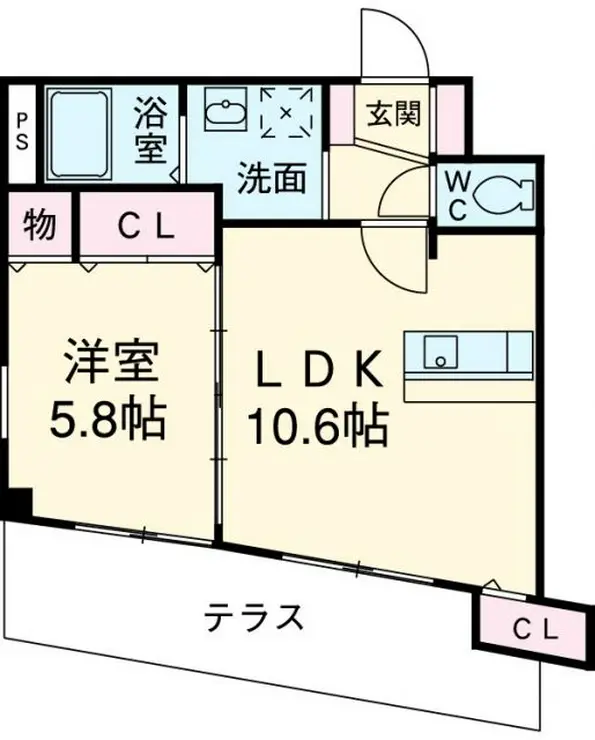 プランドール千葉 1階階 間取り