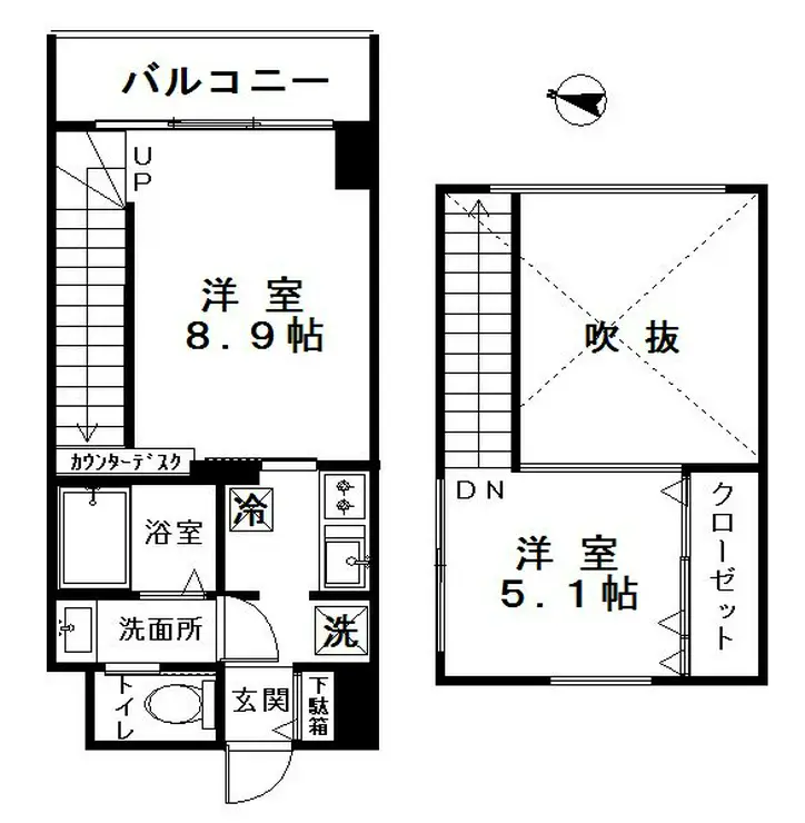 エストノワール 6階階 間取り