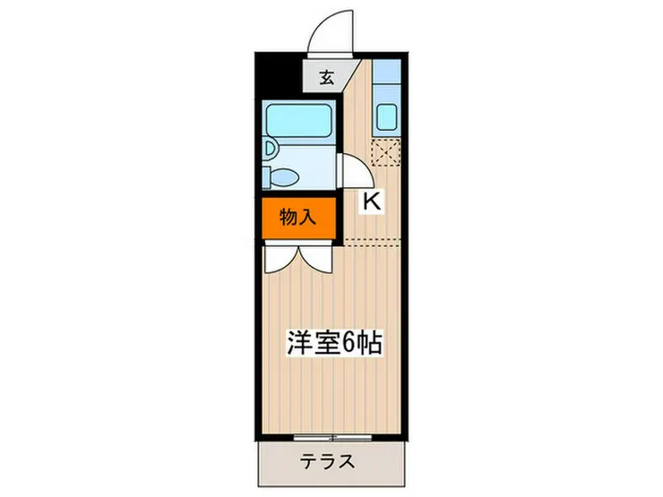 ハイツフォンテーヌ 1階階 間取り