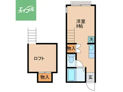 デュークハウス(1K/2階)の間取り写真