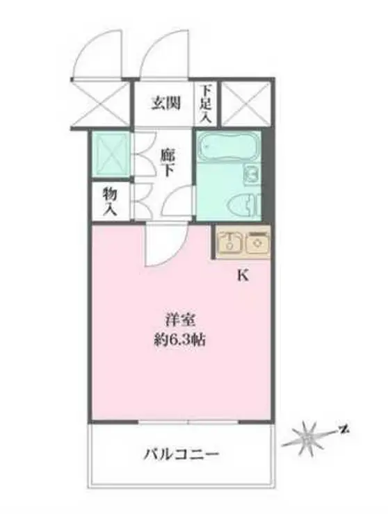 シティコープ上野広徳 5階階 間取り
