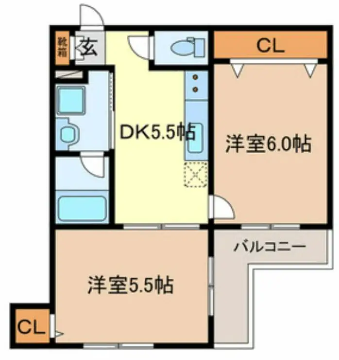 パームヒルズII 3階階 間取り