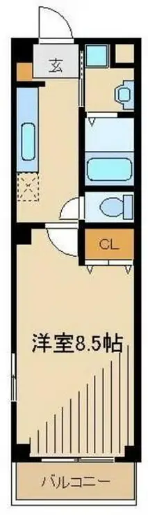 メトロサイド木場 2階階 間取り