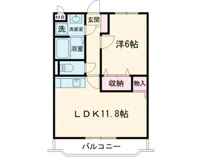 BEAUTERRACEステラ(1LDK/2階)の間取り写真