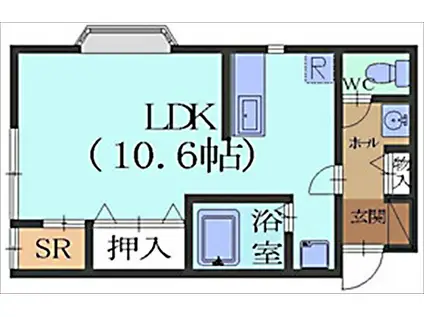 サン・ディアリーII(ワンルーム/2階)の間取り写真