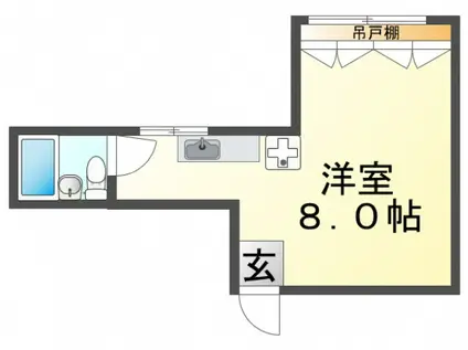 プチロイヤル(ワンルーム/3階)の間取り写真