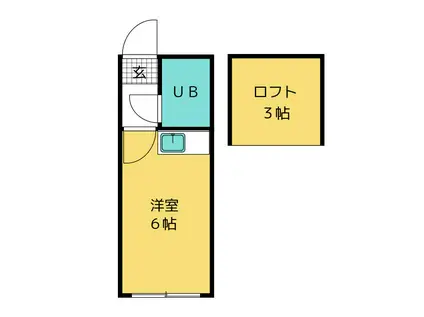 プラザ・ドゥ・モーリス B棟(ワンルーム/1階)の間取り写真