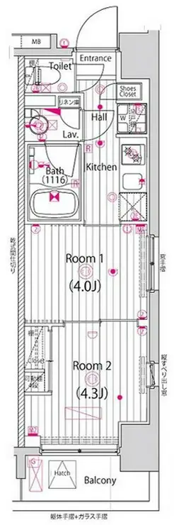 グランド・ガーラ木場 2階階 間取り