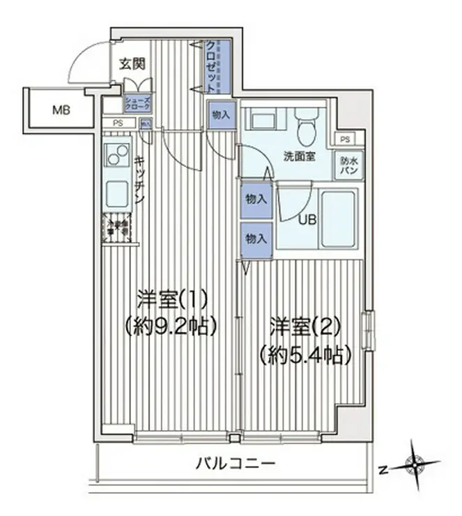 ライブコート大鳥居 2階階 間取り