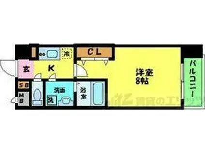 アドバンス新大阪V(1K/2階)の間取り写真