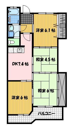エトワール泉(4DK/2階)の間取り写真