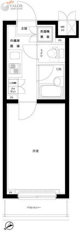 ルーブル蒲田南 4階階 間取り