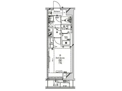 ラフィスタ大師前イースト(1K/5階)の間取り写真