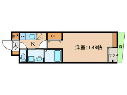 郷前町2丁目マンション(1K/1階)の間取り写真