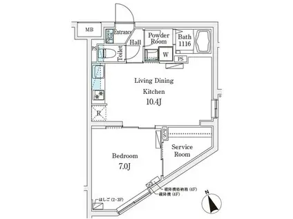CREATIF駒澤大学前(1SLDK/3階)の間取り写真