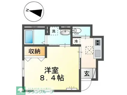 GRAN LUCE(1K/1階)の間取り写真