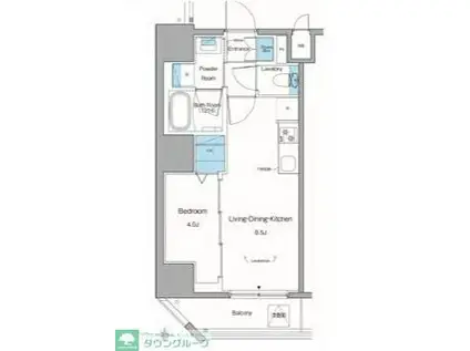 ルフォンリヴェント池袋(1LDK/9階)の間取り写真