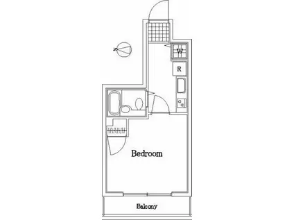 ルーブル野方(1K/3階)の間取り写真