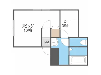 エレガントコートMA(ワンルーム/4階)の間取り写真
