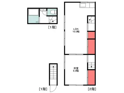 台東2丁目 佐藤宅(1LDK/2階)の間取り写真