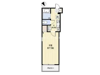 GROTTA BLU KOMAGOME(1K/2階)の間取り写真