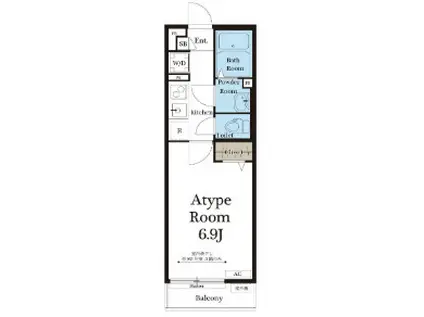 リブリ・ゆり本町(1K/1階)の間取り写真