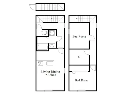 三軒茶屋PJ(2SLDK/2階)の間取り写真