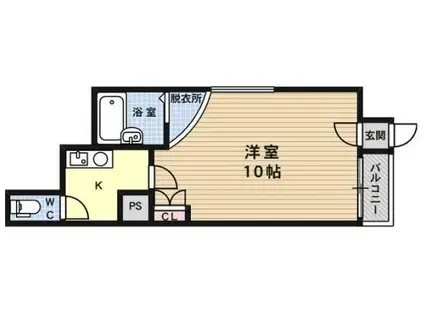 YSエスポワール(1K/1階)の間取り写真