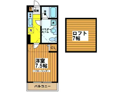 ドエル書房ビル(1K/3階)の間取り写真