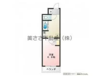 エストライフ八王子(1K/1階)の間取り写真