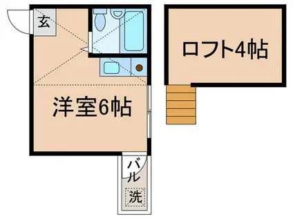 アネックス元住吉(ワンルーム/1階)の間取り写真
