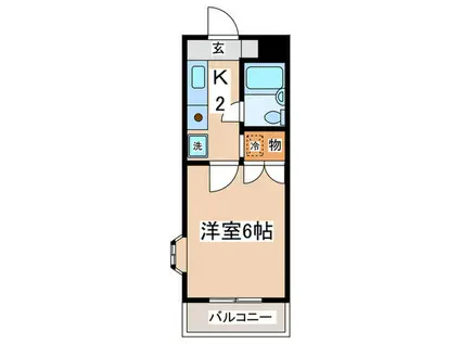 ロイヤルタウン・タオ(1K/2階)の間取り写真