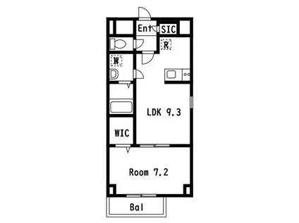 サン グリーン恵門(1LDK/3階)の間取り写真