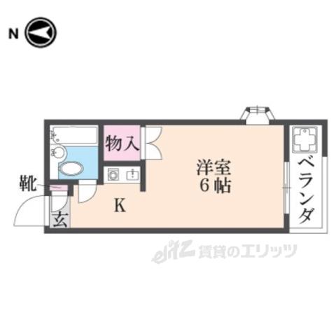 徳丸ハイツ A棟(ワンルーム/1階)の間取り写真
