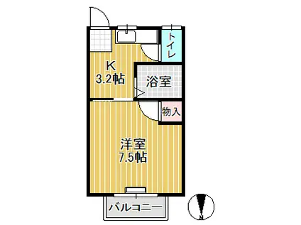 マミコーポ(1K/2階)の間取り写真