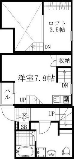 LE COCON豊田A棟(ワンルーム/1階)の間取り写真