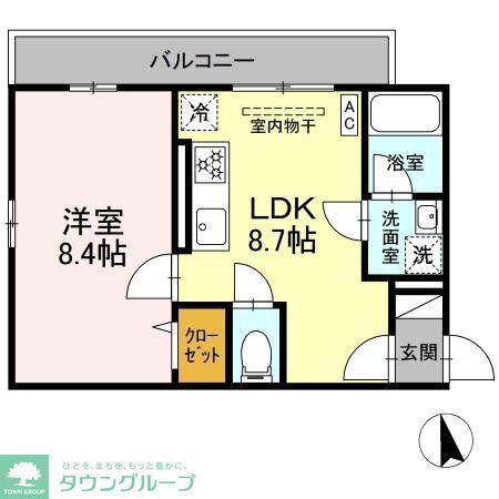 MAESTRO (1LDK/2階)の間取り写真