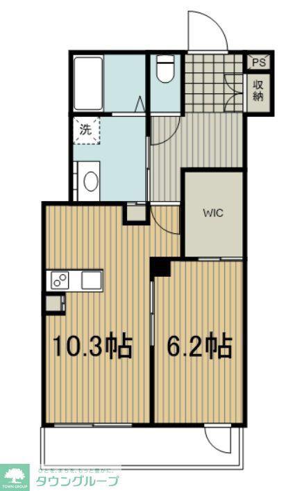 パティオ北浦和(1LDK/3階)の間取り写真
