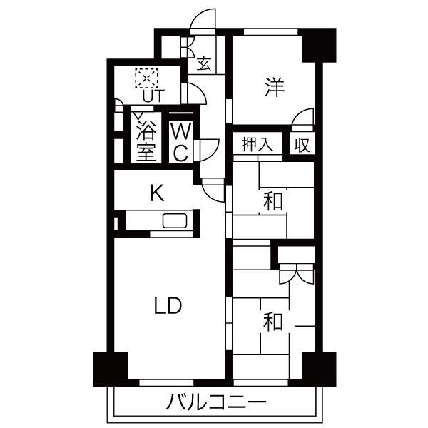 オークコート141(3LDK/7階)の間取り写真