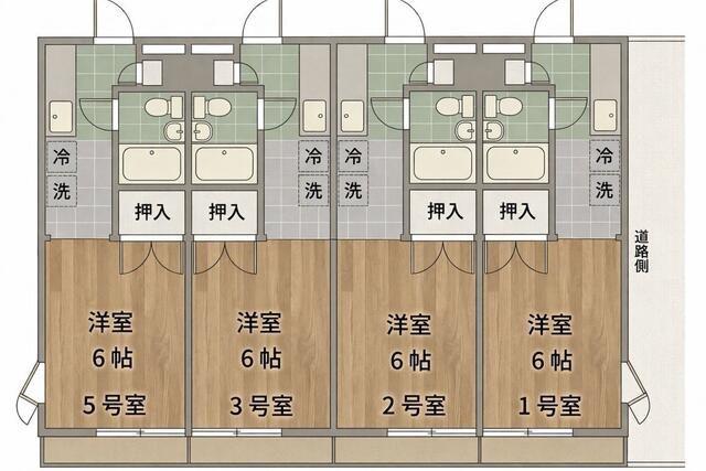 タツミハイツ(1K/3階)の間取り写真