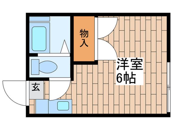 サンコーポ上北沢(ワンルーム/2階)の間取り写真