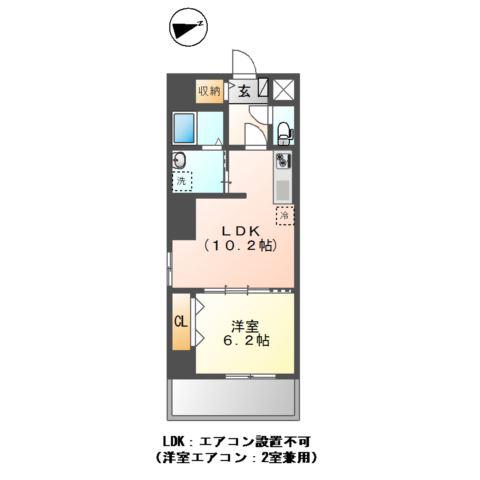 八広4丁目店舗マンション工事(1LDK/3階)の間取り写真