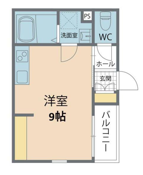 キャピテール池袋(ワンルーム/3階)の間取り写真