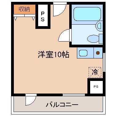 フェニックス瑞雲(ワンルーム/3階)の間取り写真